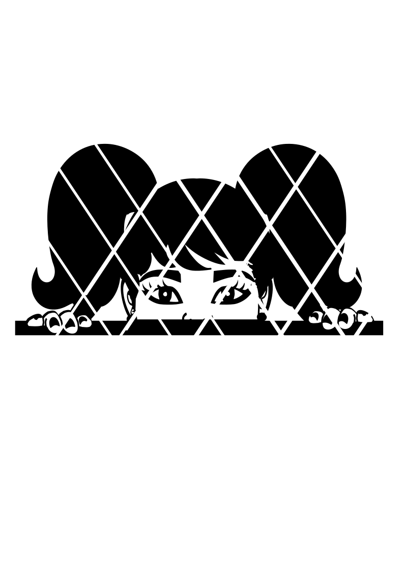 Peeking Debby svg, Afro girl svg,peekaboo