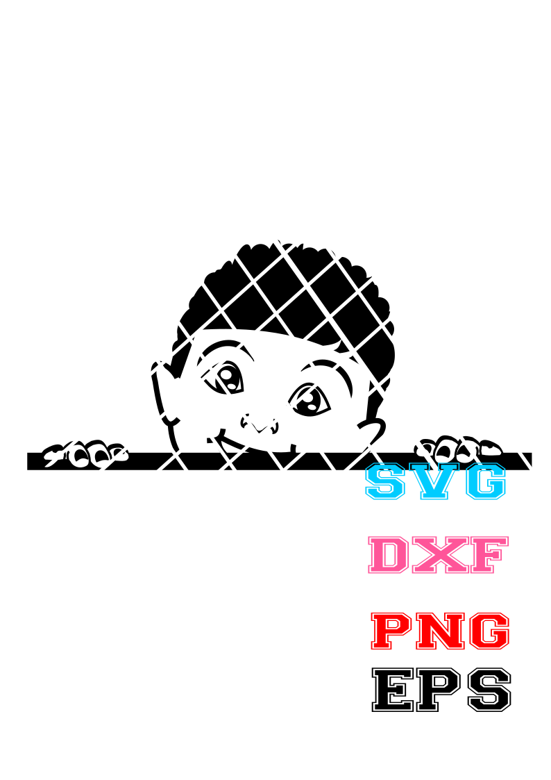 Peeking SVG, African American boy svg, Little boy face svg,Jimmy, Peekaboo