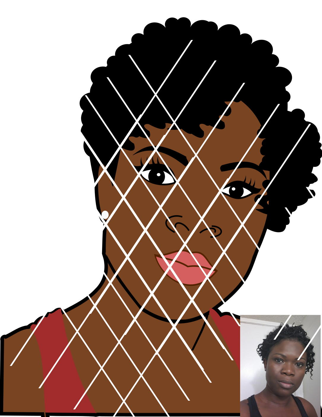 Portrait Image SVG, Face svg,png,dxf files ,Made to Order