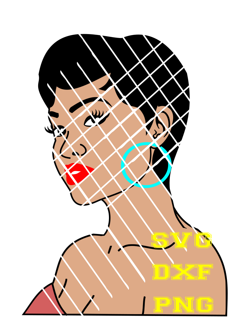Beautiful Woman svg, Sasha short hair svg,png,dxf,eps