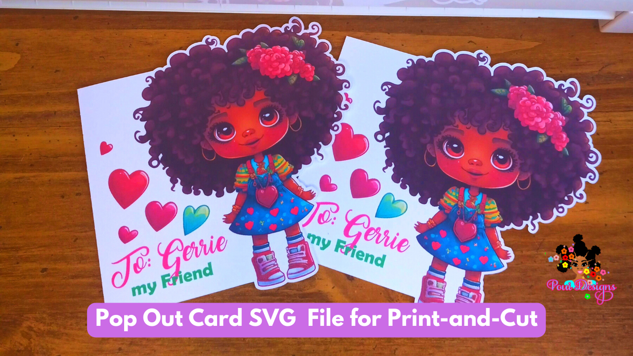 Penny Afro Girl Print and Cut Cards Bundle (3 pcs)