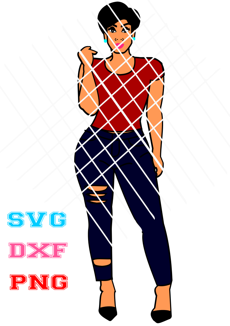 Short Hair Tusha svg,dxf,png