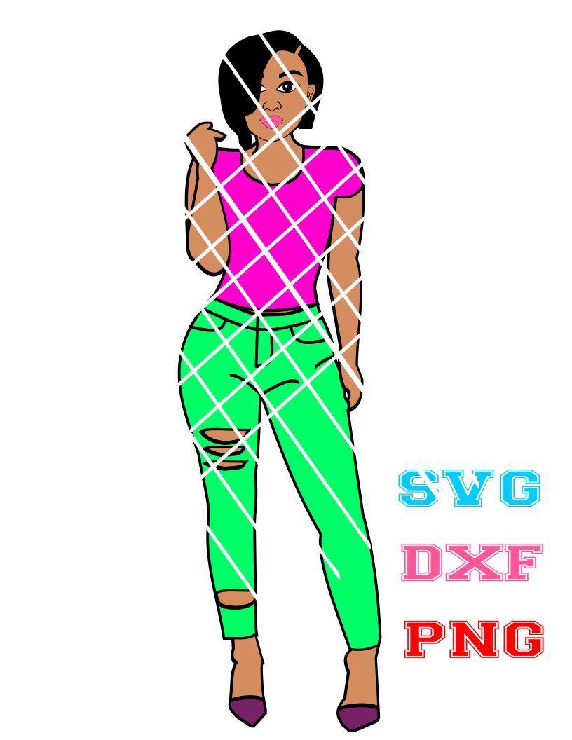 Yana svg, Sassy Lady svg,dxf,png