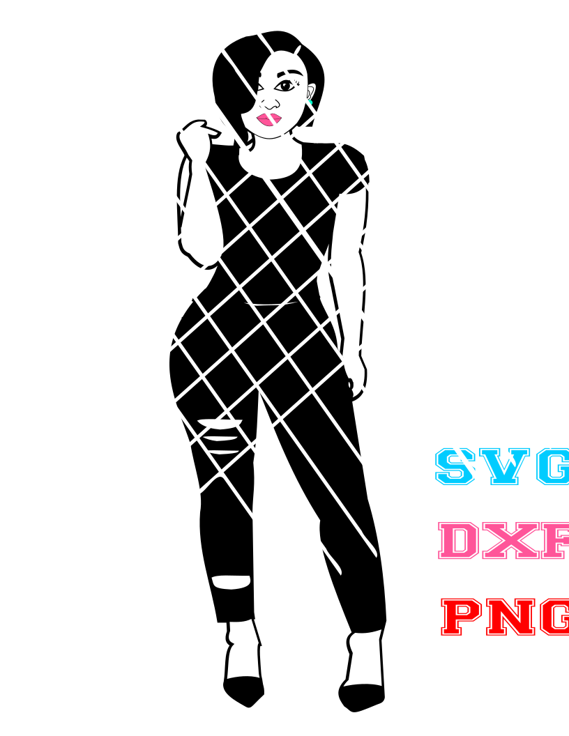 Yana svg, Sassy Lady svg,dxf,png
