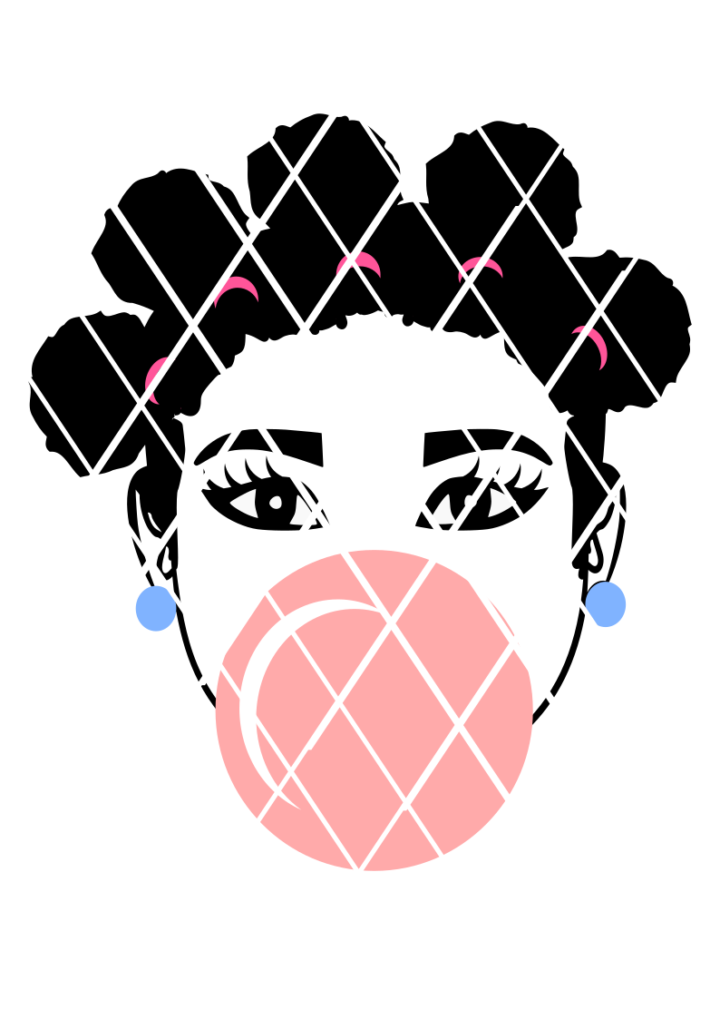 Bantu Knots svg, Afro Puffs SVG,DXF ,PNG files,