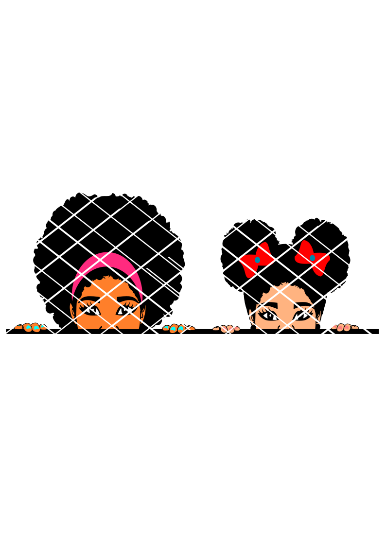 Peeking Elsa and Taiana SVG,PNG , DXF files,peekaboo