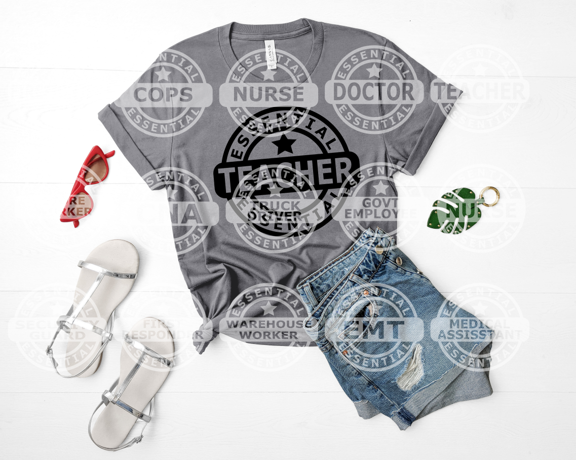 Essential worker svg, doctor,nurse,emt,911,