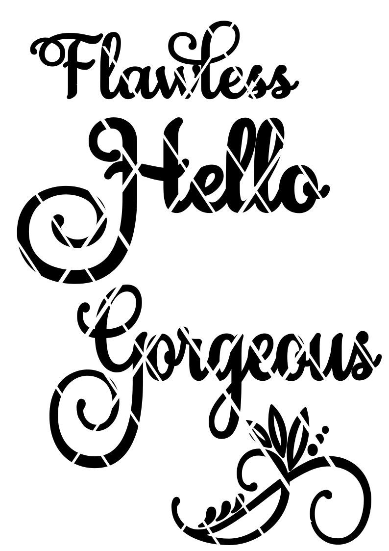 Flawless SVG, Text SVG, Make up brush holder svg