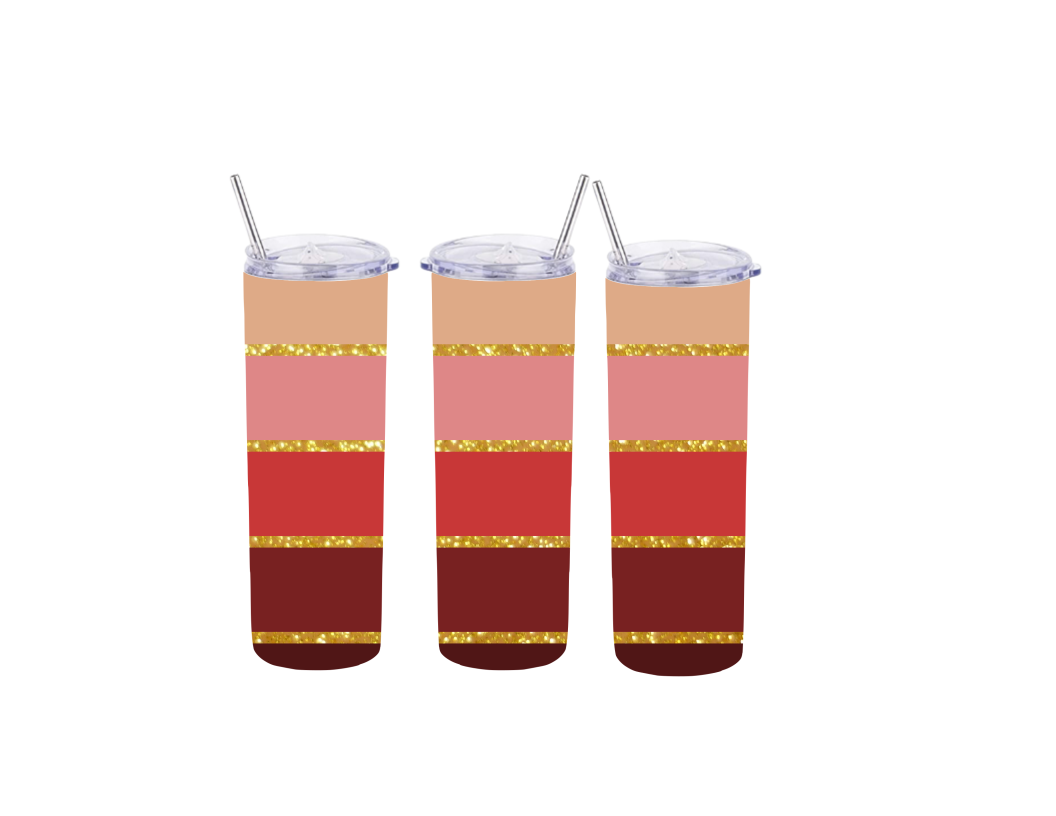 Marble Pink Blue 20 oz tumbler design 2 designs