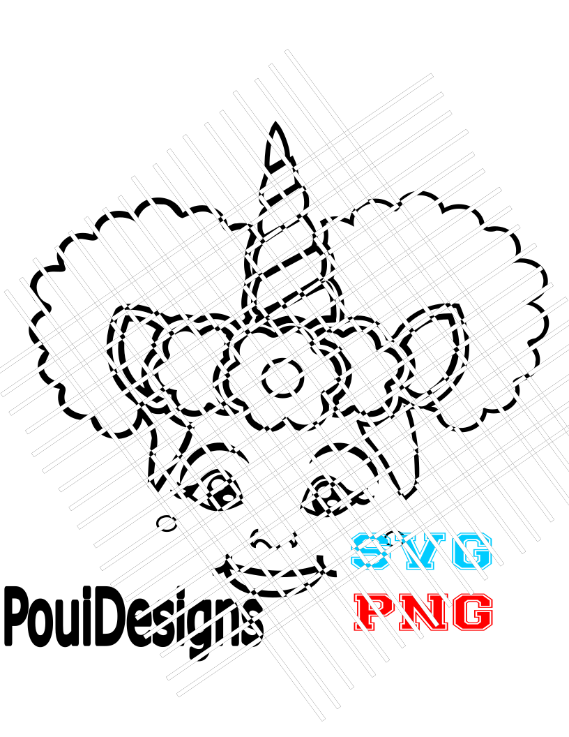 Afro Kids Face OUTLINE Bundle for Washable Tshirts, SVG designs