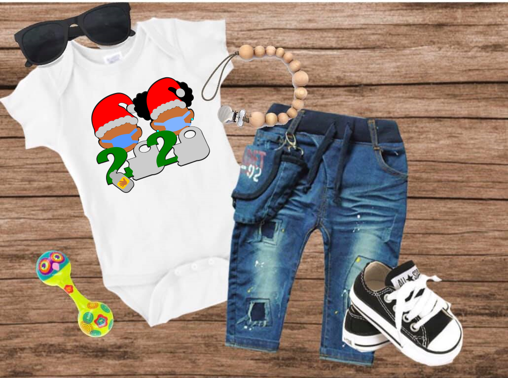 Afro kids Santa Toilet Paper Christmas