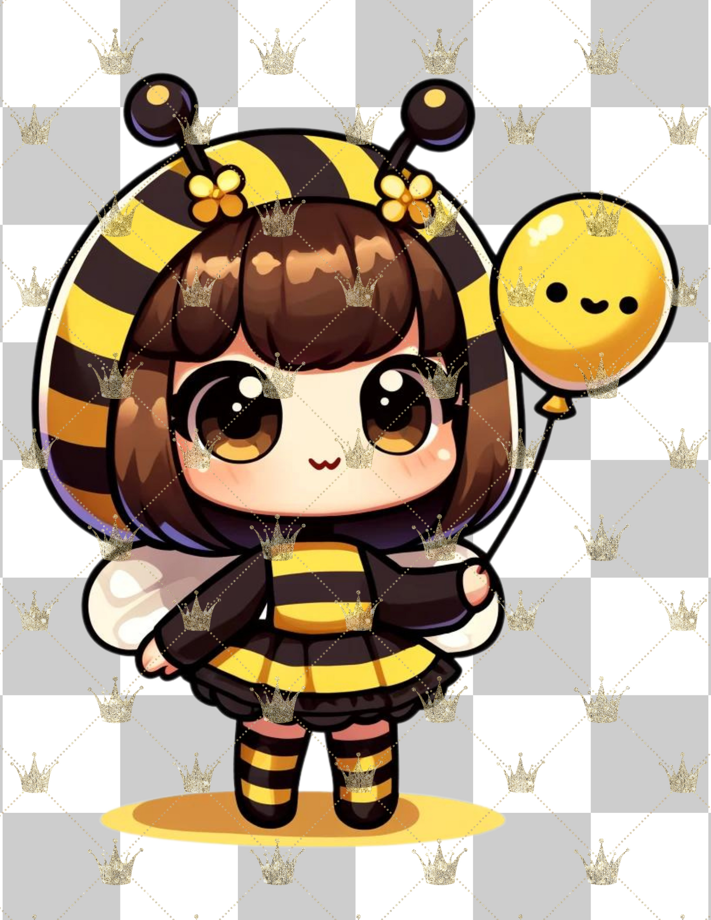 Chibi Bee  Girl Cartoon  PNG Ai art