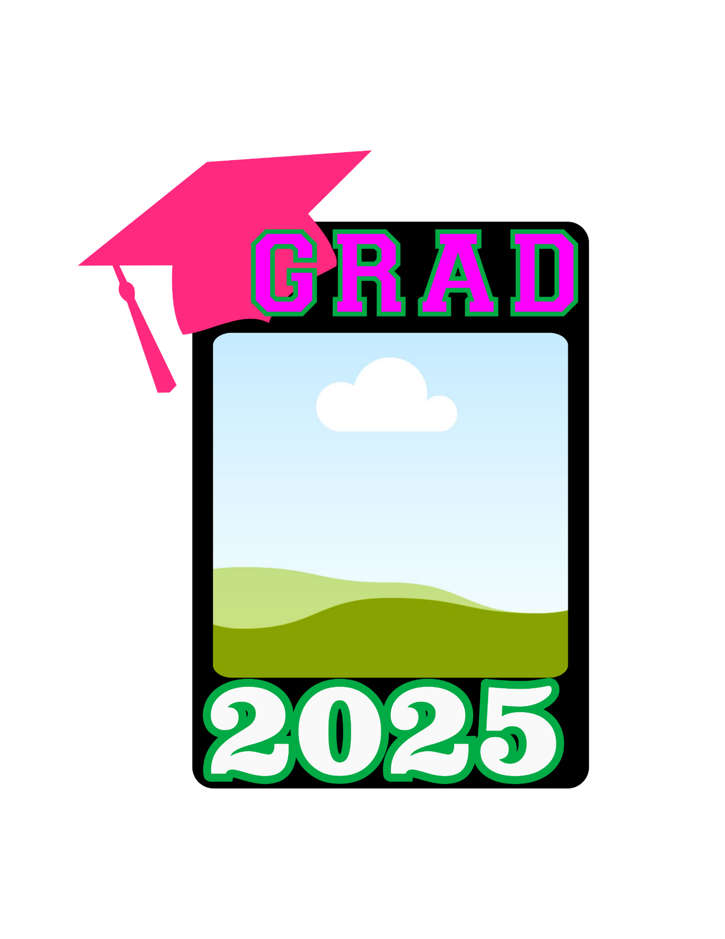 2025 Graduate Canva Frame  Drag And Drop