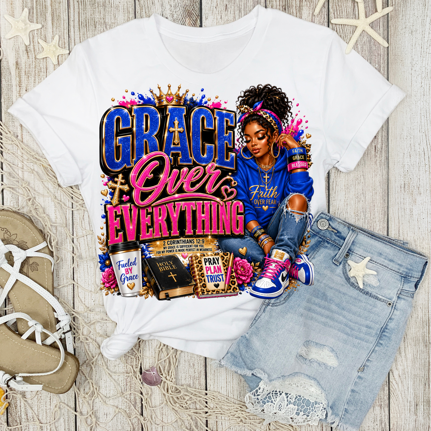 Christian Women Sublimation DTF designs Pack of 5