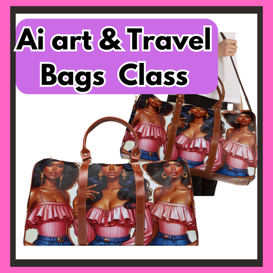 Design  Your Own Travel Bag with Ai Art and  Sell  Class