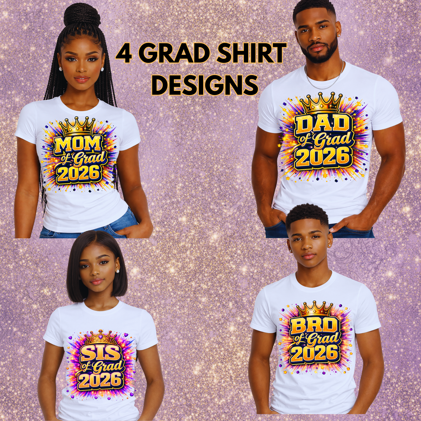 Family Of The Grad 2026, Mom ,Dad,Sister,Brother,Aunt,Uncle