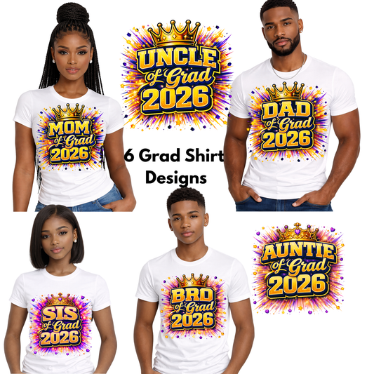 Family Of The Grad 2026, Mom ,Dad,Sister,Brother,Aunt,Uncle