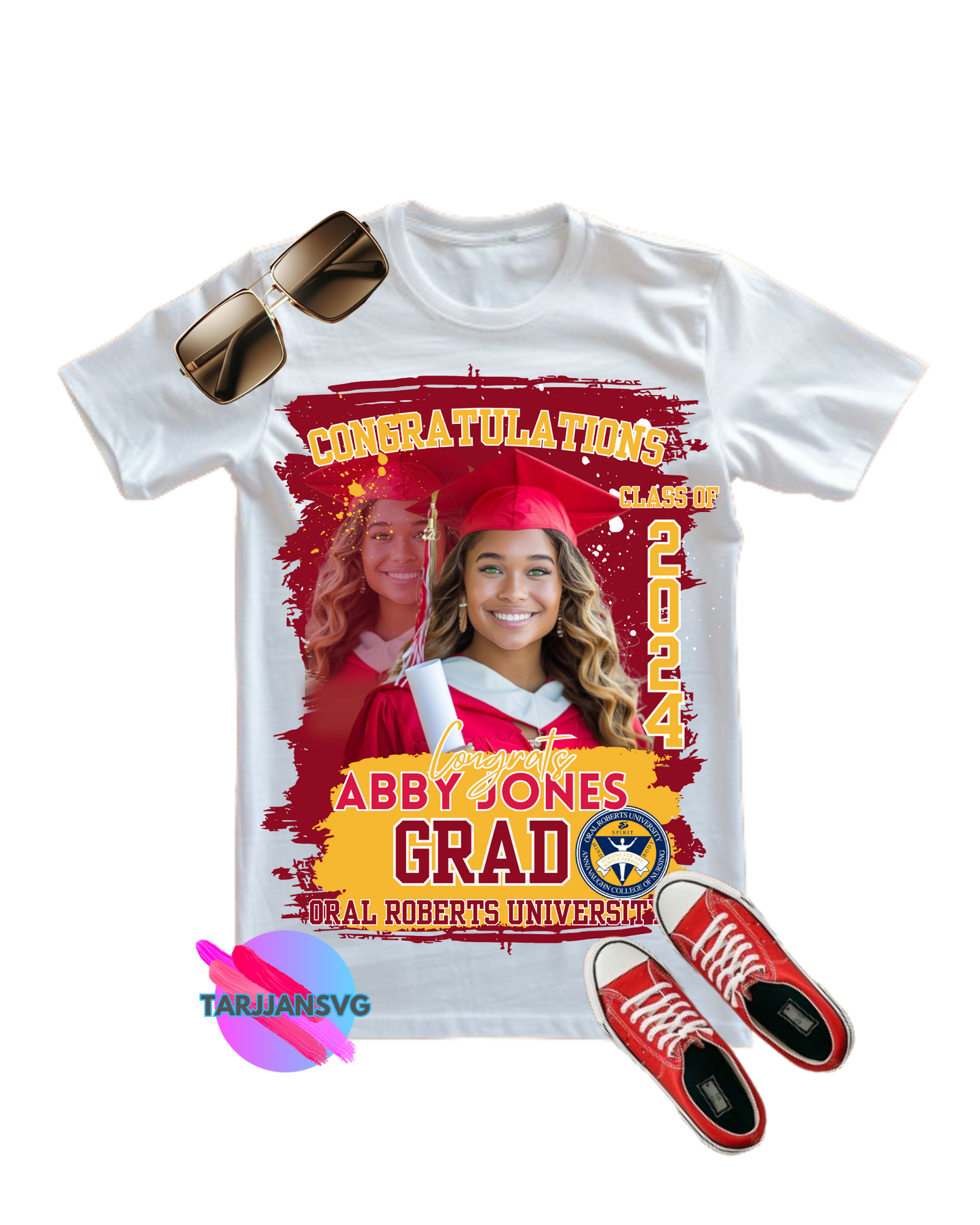 2024 Graduate Canva EDITABLE  Shirts Template BUNDLE