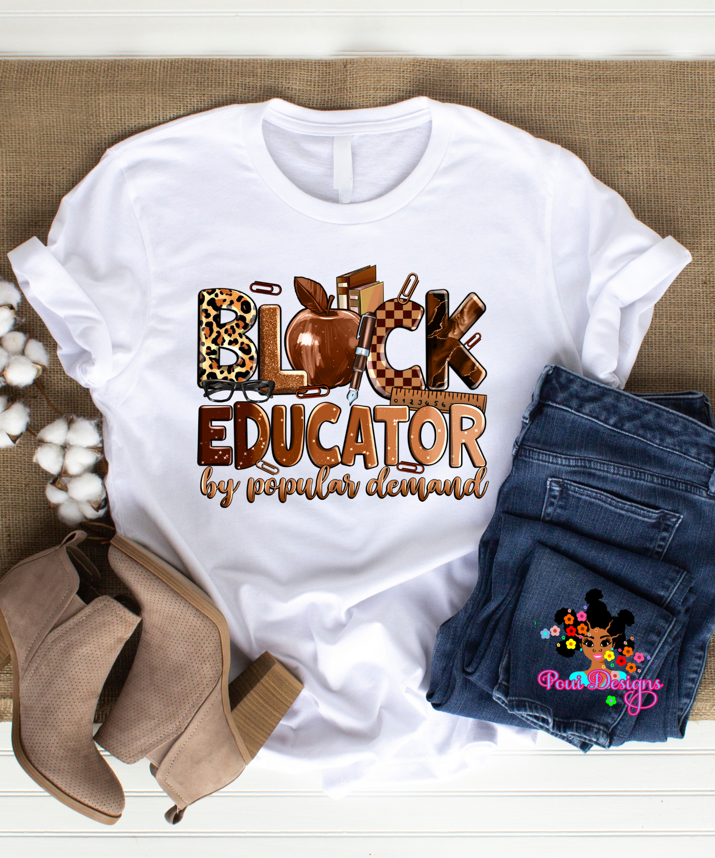 Black Educator  DTF Transfer