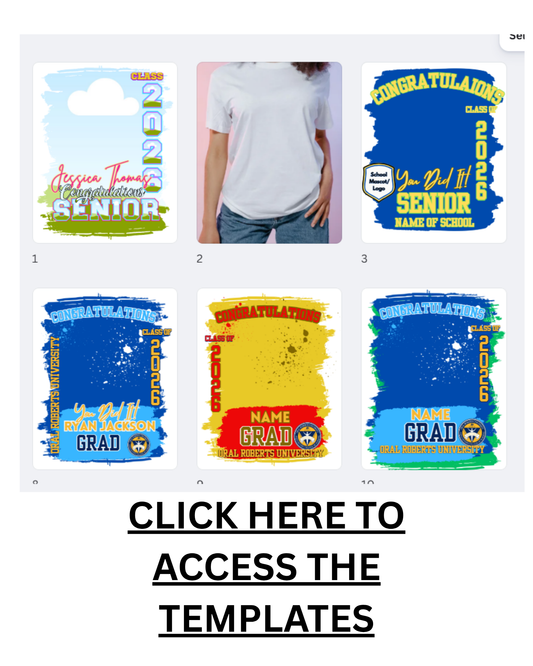 Editable Graduation Grad  Canva Template bundle for  2026