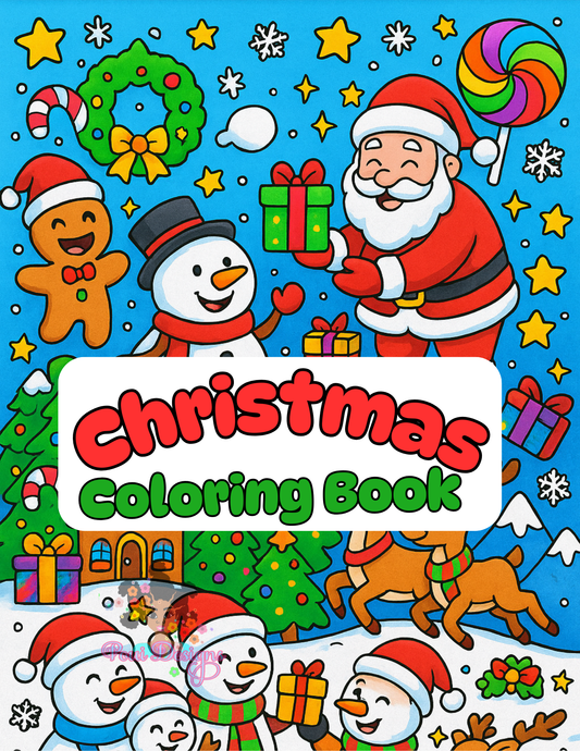 Christmas Coloring Book 53 images