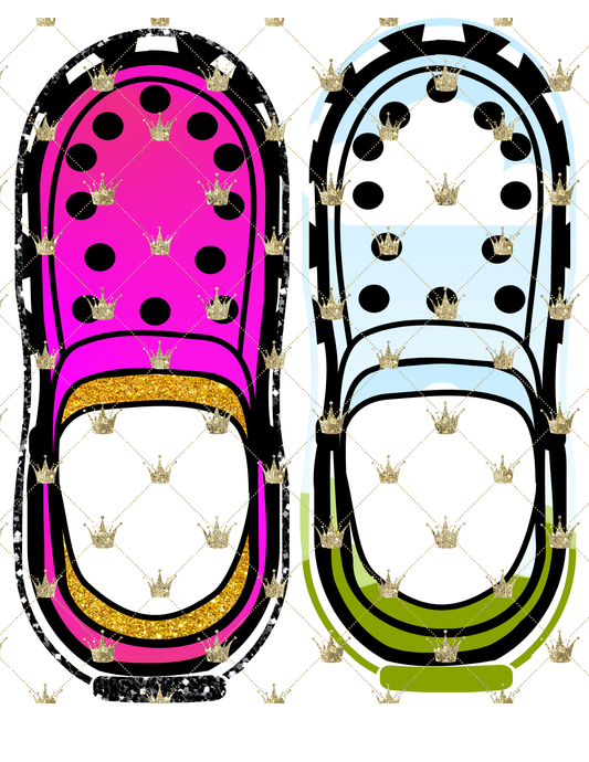 Crocs SVG and Canva Frame Template