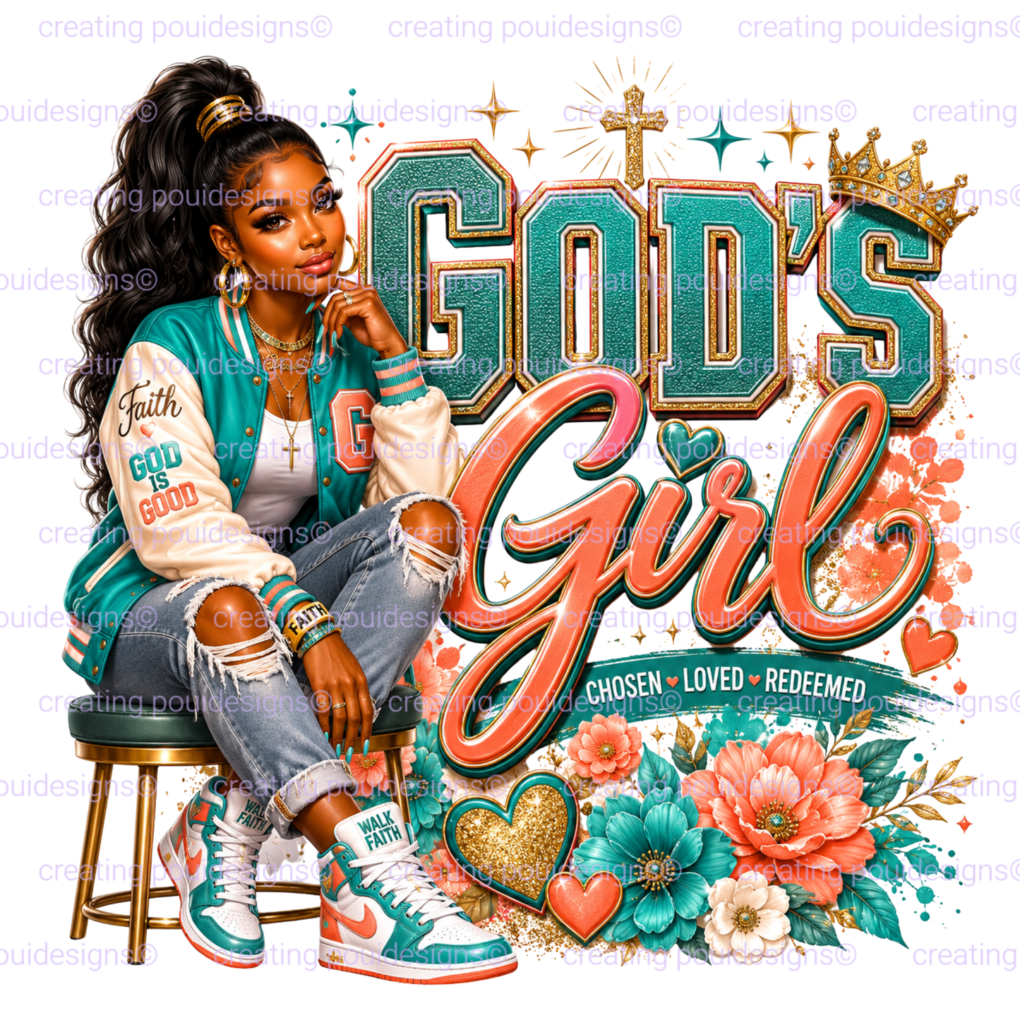 Glam Female Generator for Sublimation,DTF,UVDTF
