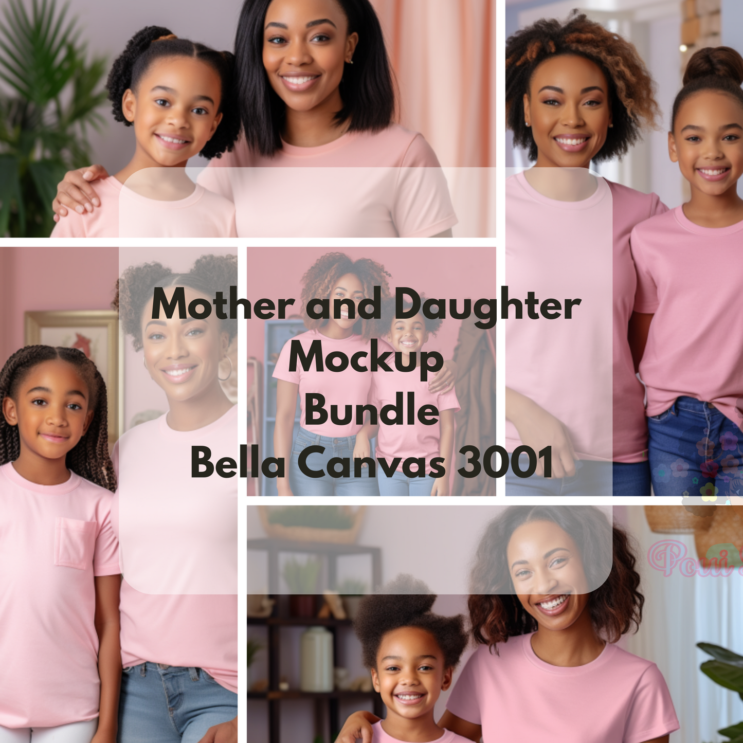 Shirt Mockup, Mommy and Me, Mother Daughter,Bella Canvas Mockup