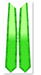 Bundle of Dual COlor Glitter Stole Templates