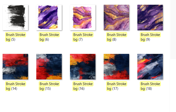 Brush Strokes and Dual Color Backgrounds for Sublimation and DTF Printing