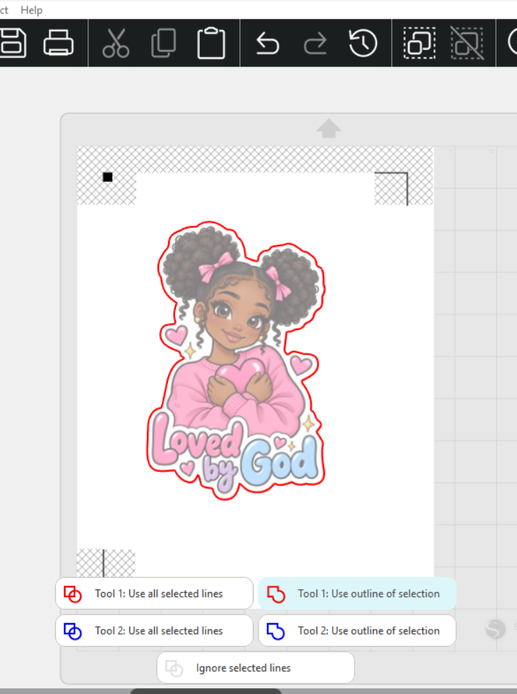 Black Chibi Girls Christian Stickers 10 pcs