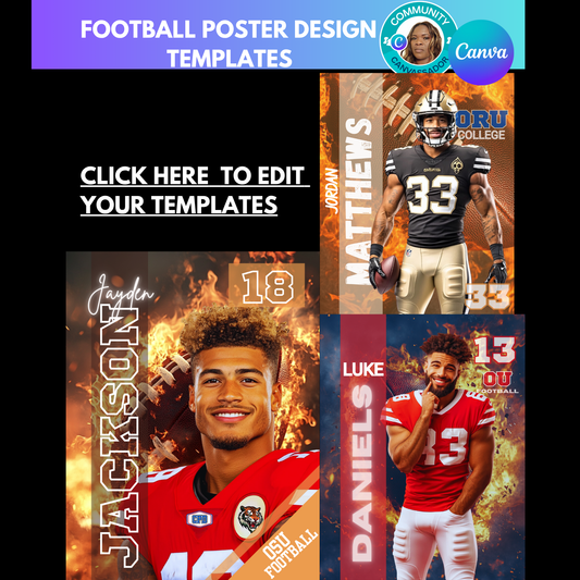 Football  Poster Templates,Football Celebration,Celebration,Personalized  Design Your Own,Football season,Poster Design Bundle,Fire Backdrop