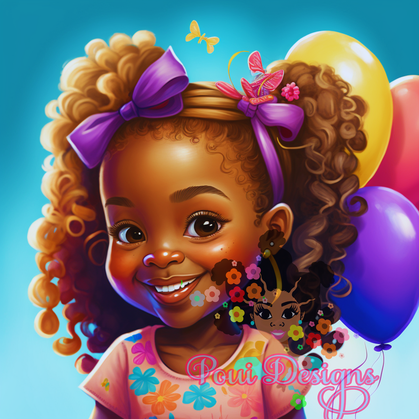 Black Girl PNG files for Printing, Sticker file,Tanny