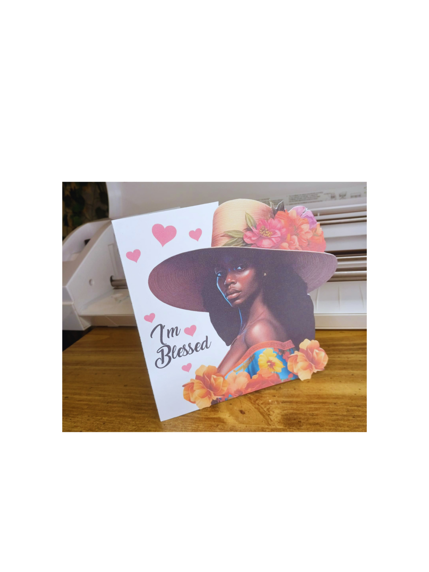 Sabrina  Afro Girl Print and Cut Cards Bundle