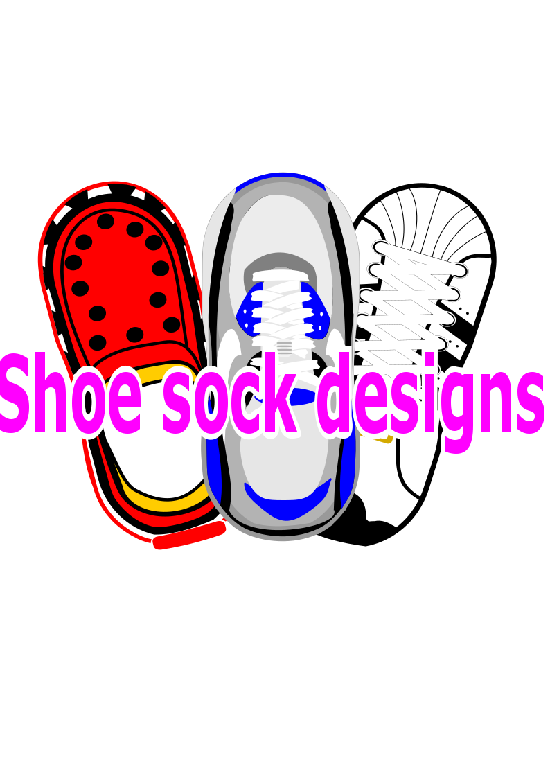 Aire Max,Crocs, Sneaker socks PNG files