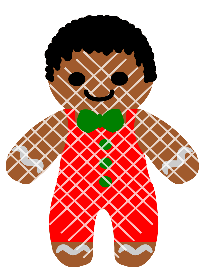 Ginger bread cookie boy ,Afro Boy ,Afro Puff,Christmas svg,Santa svg