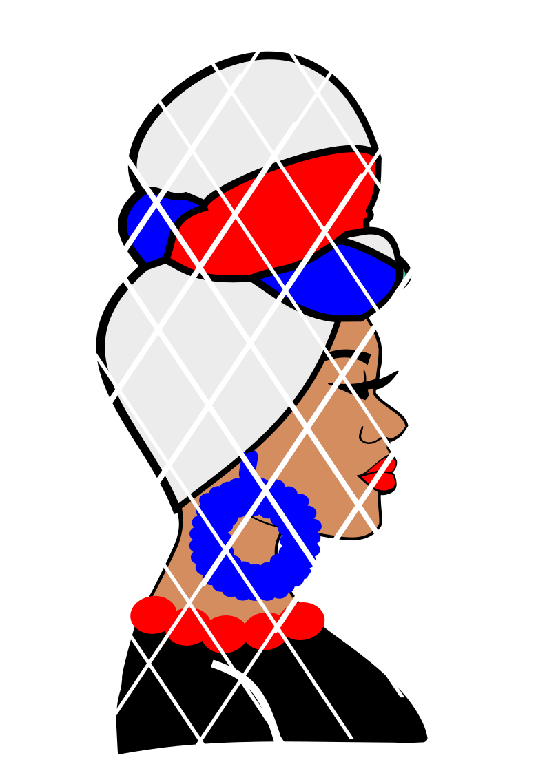 4th of July Headwrap svg,Black Woman in headwrap svg, PNG file,DXF file, Afro svg,Ayesa, USA flag