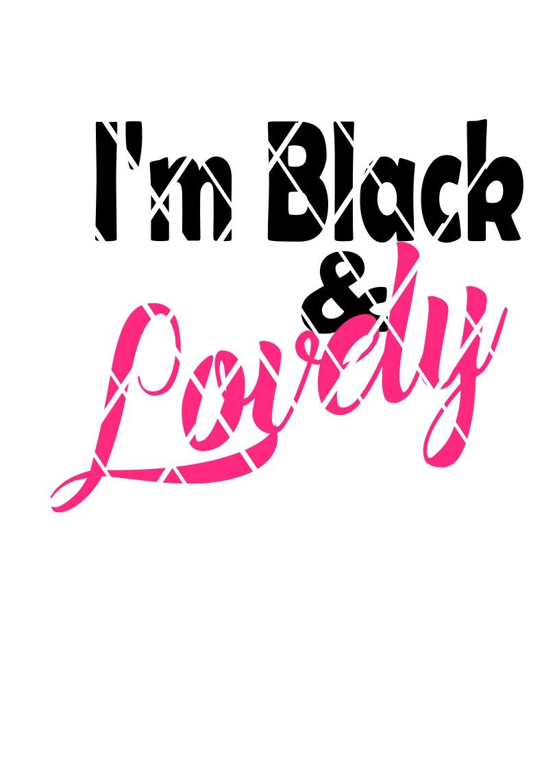 Black Woman svg,Black and Lovely svg ,dxf,png file