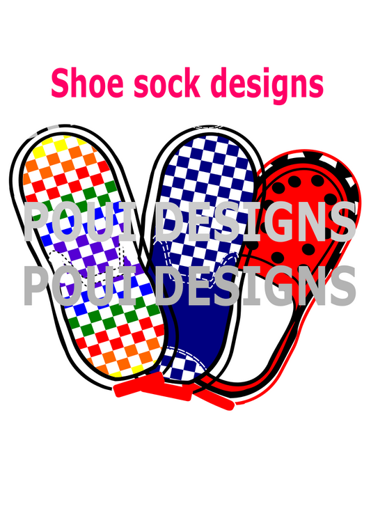 Bundle of Crocs and Checkers Files SVg and PNG