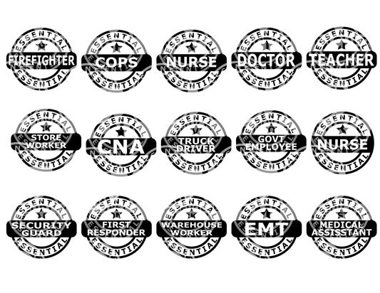 Essential worker svg, doctor,nurse,emt,911,