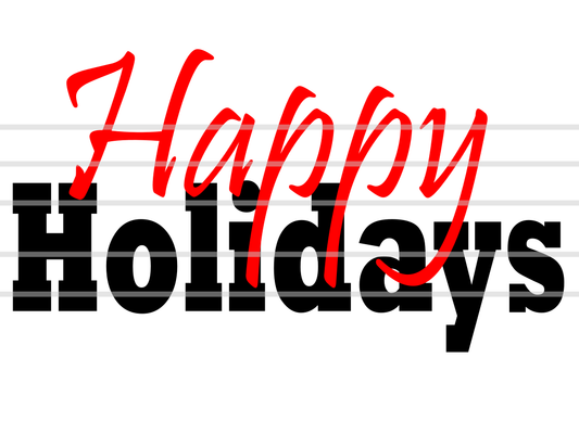 Happy Holidays SVG/PNG files