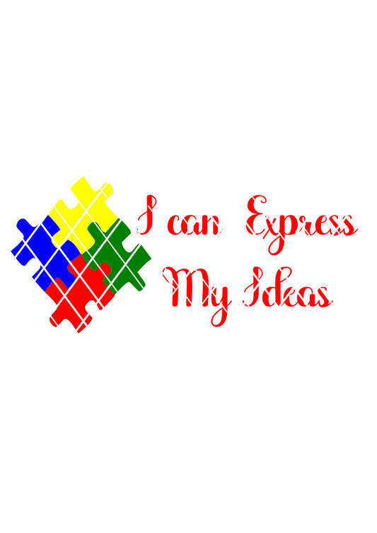 I can Express Myself SVG, Autism Awareness SVG