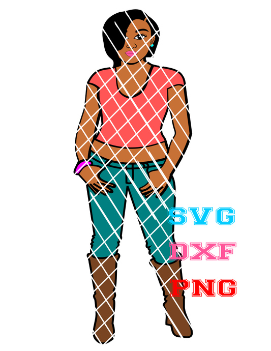 Jenny in Boots svg,dxf,png