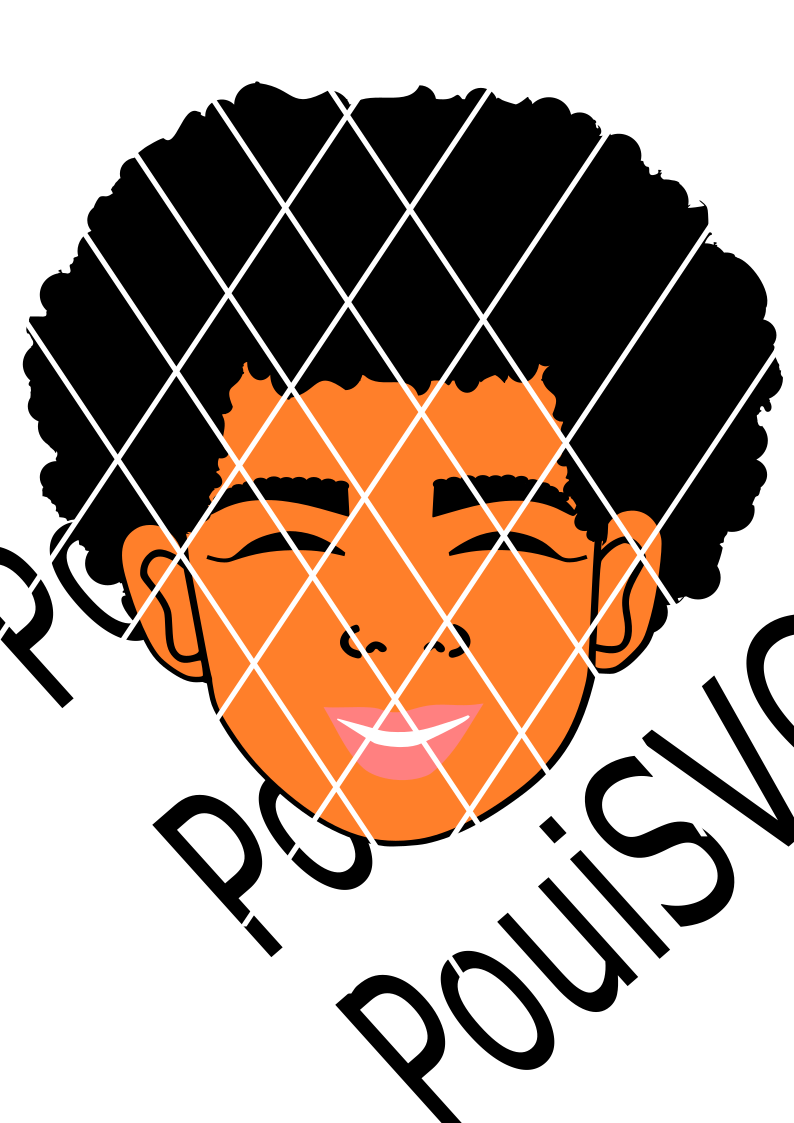Julian SVG cut file, African American boy svg,Afro svg,Kid svg