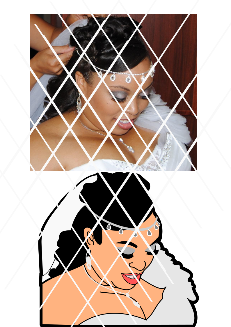 Portrait Image SVG, Face svg,png,dxf files ,Made to Order