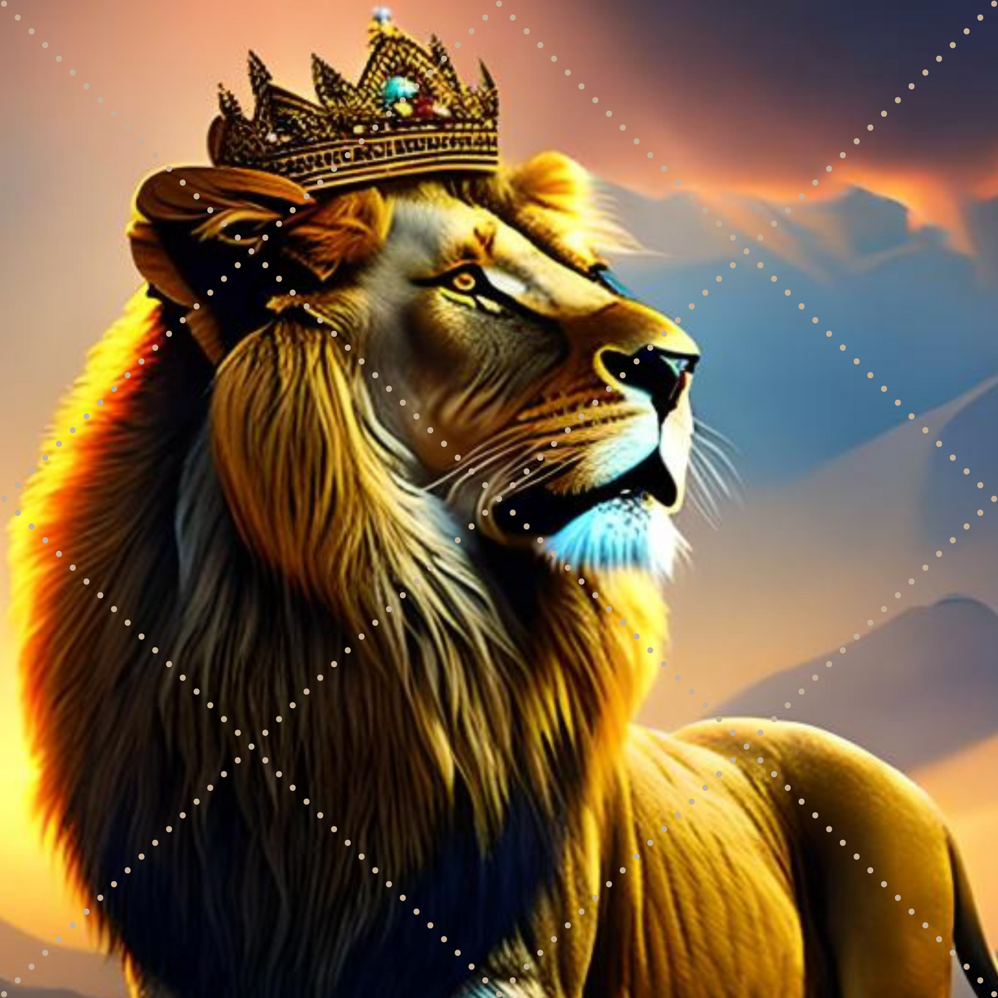 Lion Image ,PNG printable file African AMerican,N2