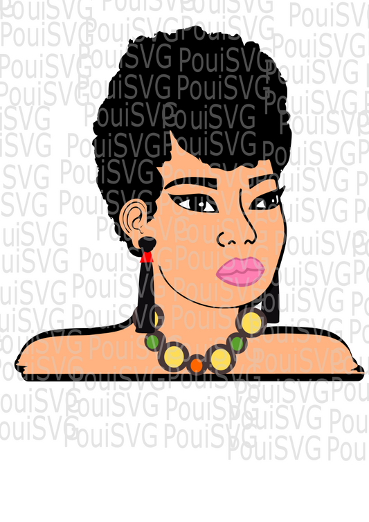 Afro SVG, Afro Hair SVG, African American women,Black hair, Afro Hair, Sistah Svg,