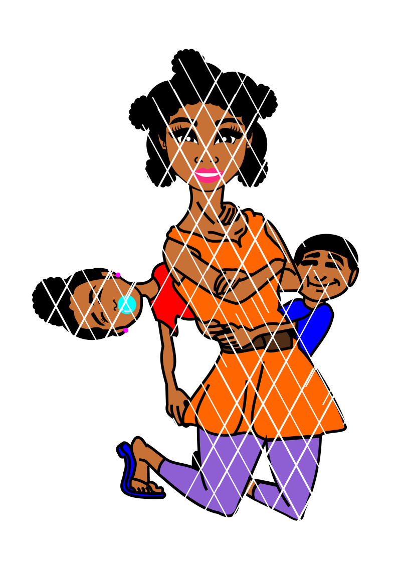 Mommy and Us svg ,PNG ,DXF  cut files