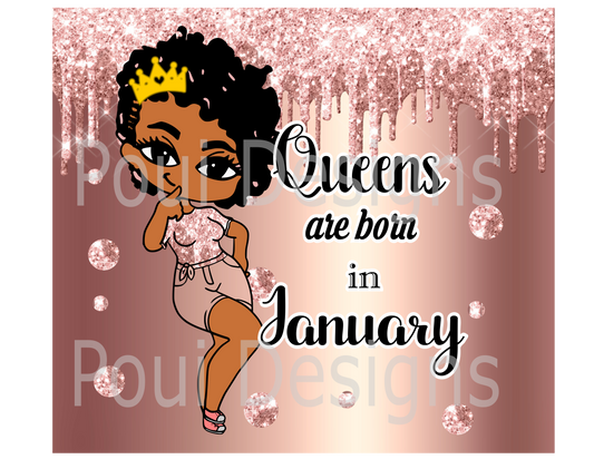 20 oz tumbler templates Queens Birthdays month Designs