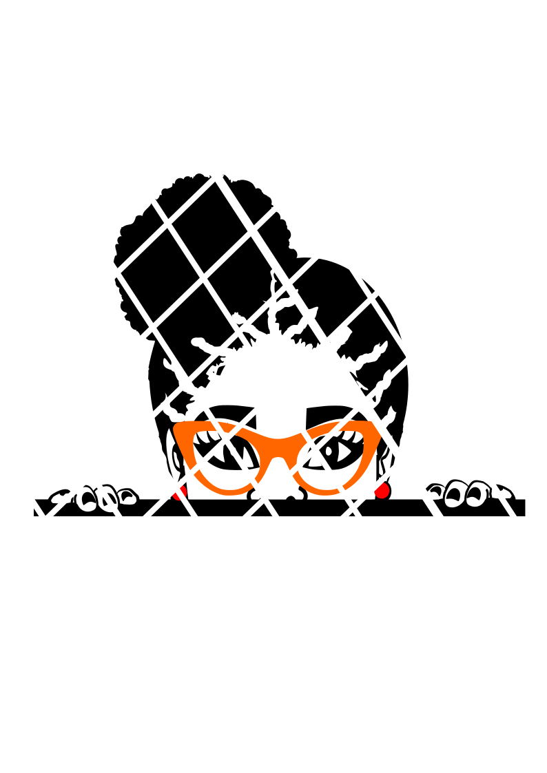 Peekaboo svg, Elsa braided side bun svg, Backpack svg